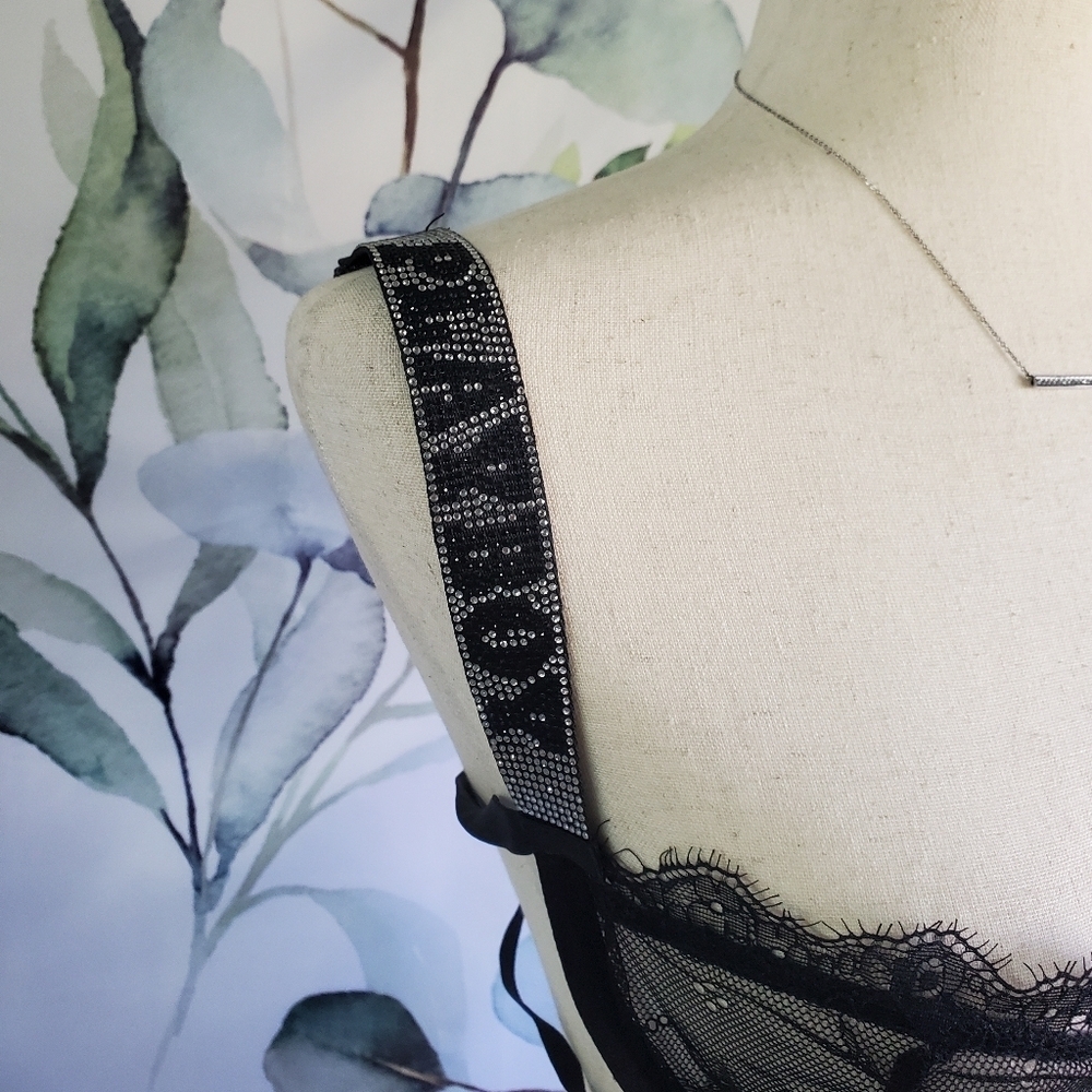 PLAYBOY | "Lace You to Bed" Bra Set in BLACK sz 1X - Picture 6 of 11